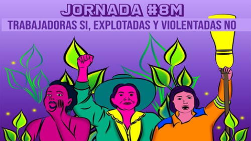 8M: ''Trabajadoras sí, explotadas no'', el grito que se escuchará en la marcha por el Día de la Mujer