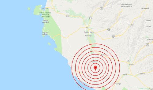 Sismo de 4,0 grados se sintió esta madrugada en Ica