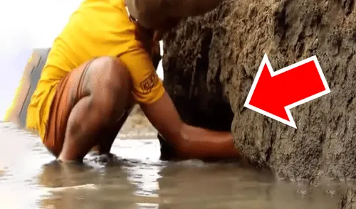 Facebook viral: Joven revisa misteriosa cueva de barro donde habitaban cientos de 'criaturas' [VIDEO]