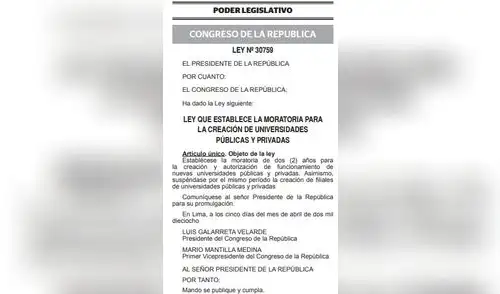 Sunedu evalúa dar luz verde a nuevas filiales universitarias pese a prohibición 