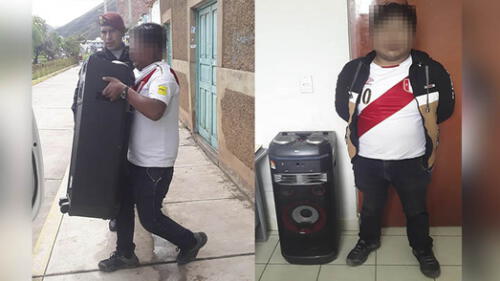 Delincuente pretendió escapar con equipo robado.