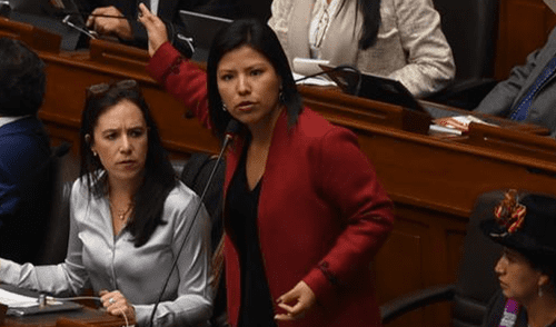 Indira Huilca fue contundente y pidió el cierre del Congreso. Foto: La República.