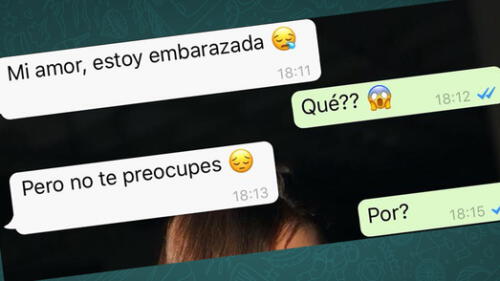 WhatsApp: le dijo a su novio que estaba embarazada y la emoción le duró pocos segundos