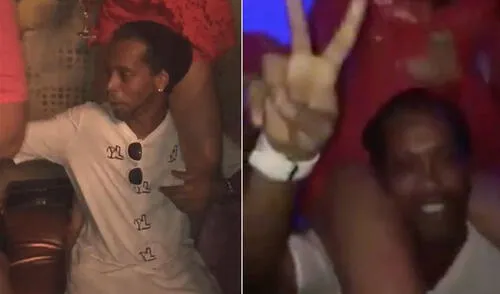 YouTube: captan a Ronaldinho ebrio y en sugerente escena con una joven [VIDEO]
