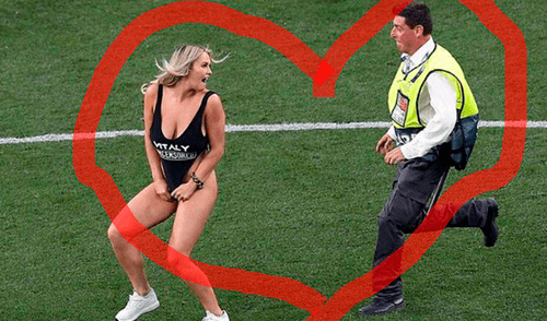 Interrupción de Kinsey Wolanski en la final de Champions League generó hilarantes memes