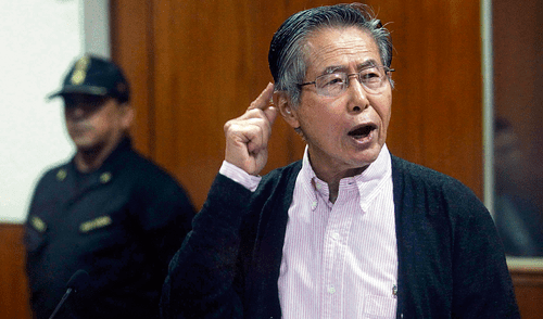 Sala debate comparecencia restringida de Fujimori