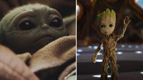 Baby Yoda vs. Baby Groot, fans no saben cuál es el más tierno - Fuente: Difusión