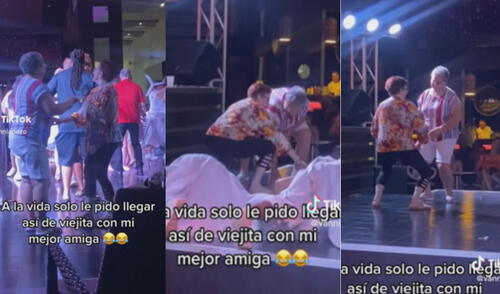 Las adultas mayores dejaron sin palabras a miles en las redes sociales. Foto: composición LR/TikTok/@vanniapezo