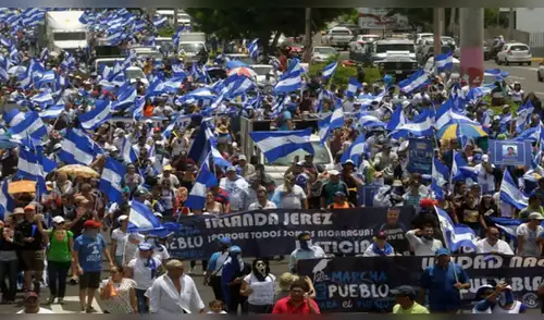 Nicaragua: miles toman calles de Managua en nueva jornada de protestas Nicaragua: miles toman calles de Managua en nueva jornada de protestas