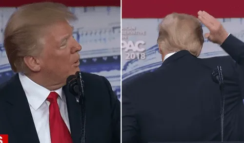 Donald Trump sufre descuido y revela problema con su cabello ¿Se está quedando calvo?