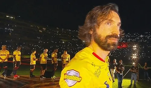 Alianza Lima vs Barcelona SC: revive la presentación de Pirlo en la 'Noche Amarilla' [VIDEO]