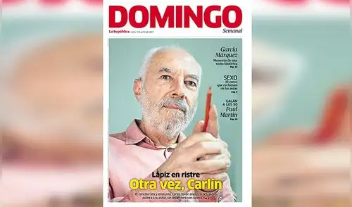 Suplemento Domingo: Carlín celebra 15 años como caricaturista