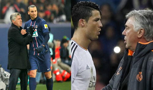 Carlo Ancelotti destacó la capacidad goleadora de Zlatan y Ronaldo. Foto: EFE Carlo Ancelotti destacó la capacidad goleadora de Zlatan y Ronaldo. Foto: EFE