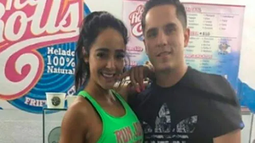 Brian del Prado y la cantante Manelyk