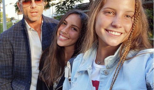 Christian Meier muestra a sus hijas