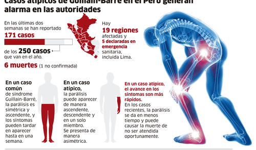Casos atípicos de Guillain-Barré en el Perú generan alarma en las autoridades [INFOGRAFÍA]