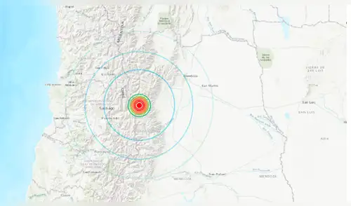 Sismo de 4.5 sacude la frontera entre Argentina y Chile