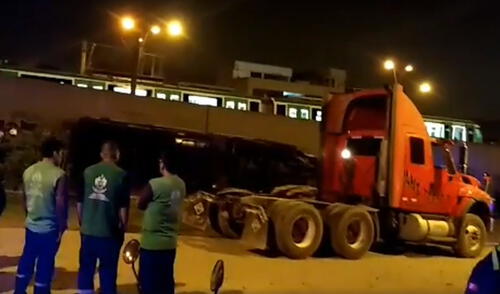 Trabajador de la Municipalidad de SJL muere aplastado por una cisterna [VIDEO] 