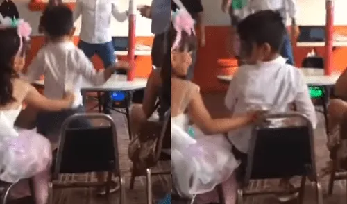 YouTube viral: niña 'celosa' toma radical medida con su compañero en fiesta infantil [VIDEO]