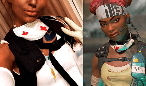 Utilizó capa negra como maquillaje para su cosplay de Apex Legends y le suspenden la cuenta [FOTO]