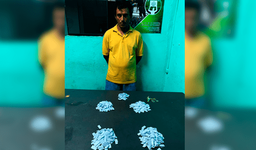 Tumbes: hombre transportaba 471 ketes de pasta básica de cocaína 