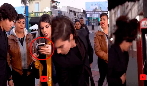 Vía YouTube: mujer mayor que le era infiel a joven fue desenmascarada por la 'chica Badabun'  [VIDEO]