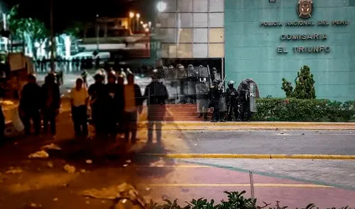 Enfrentamiento entre policías y manifestantes dejó 13 civiles heridos en La Joya – Arequipa. Foto: diseño Gerson Cardoso Rafael/La República