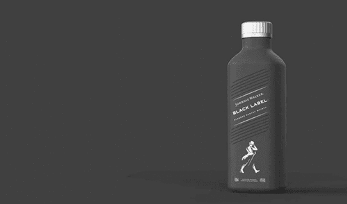 Johnnie Walker botella de papel