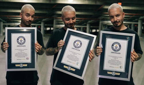 J Balvin consigue Record Guinness por sus nominaciones al Grammy Latino