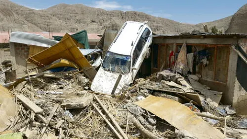 mirave y su desafío a la naturaleza. Este poblado está asentado en la desembocadura de una quebrada activada en febrero pasado. También hubo muertos.