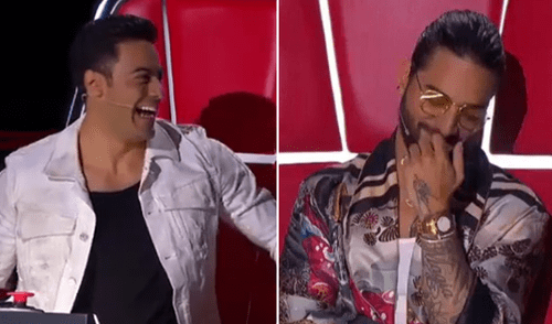 Maluma reacciona ante broma de Carlos Rivera en ‘La Voz México’ [VIDEO]
