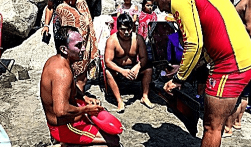 Seis bañistas fueron rescatados en las playas de La Libertad.