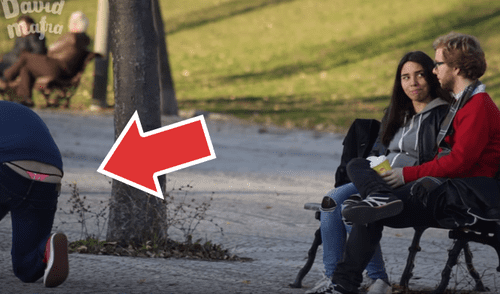 YouTube viral: hombre sale a las calles con ‘tanga’ y así fue la reacción de los transeúntes al notarlo [VIDEO]