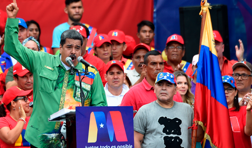 En medio de la convulsión en Venezuela, Diego Maradona respaldó gobierno de Maduro En medio de la convulsión en Venezuela, Diego Maradona respaldó gobierno de Maduro