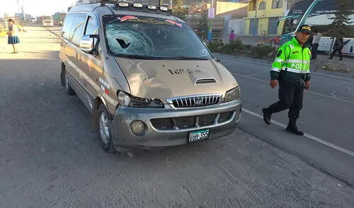 Miniván mata a cobrador ebrio en Arequipa