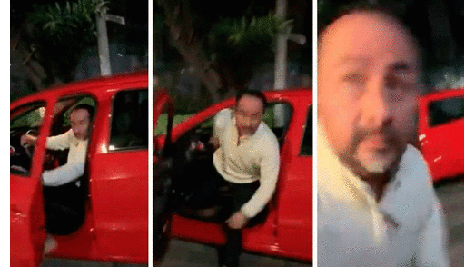 Hombre agrede a mujer en estacionamiento de México. agresor