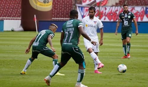 Por la fecha 12 de la Fase 2, LDU empató 1-1 ante su similar de LDU Portoviejo. Foto: Twitter. LDU igualó 1-1 ante LDU Portoviejo