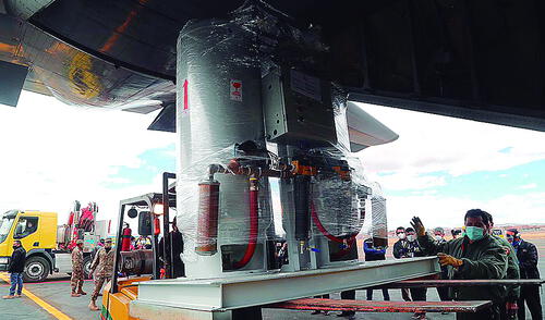 llegó. Planta fue descargada en Juliaca ayer. Será instalada en hospital Monge Medrano. llegó. Planta fue descargada en Juliaca ayer. Será instalada en hospital Monge Medrano.