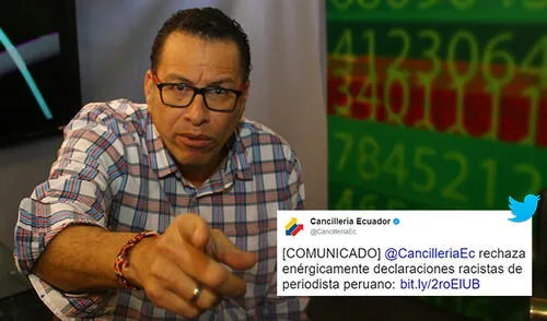 Cancillería de Ecuador rechaza expresiones racistas de Phillip Butters