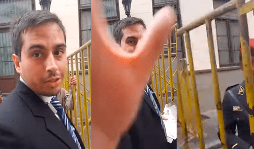 Cercado de Lima: Sujeto agrede a mujer frente a la policía [VIDEO]