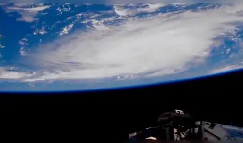 Imagen satelital del huracán Dorian. Foto: NASA