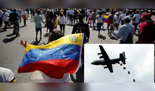 Más ayuda humanitaria será transportada por primera vez en aviones militares de EE.UU.