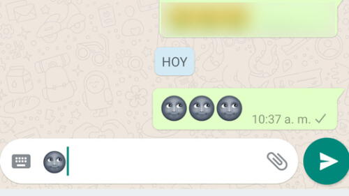 WhatsApp conoce el significado del espeluznante emoji de la cara