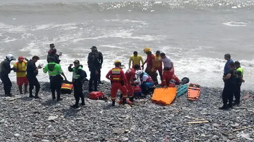 Magdalena: dos heridos dejó caída de parapente en playa Marbella [VIDEO]  