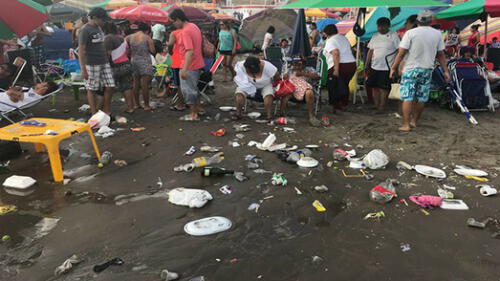 Playas de Ilo lucieron abarrotadas y sucias por basura Playas de Ilo lucieron abarrotadas y sucias por basura