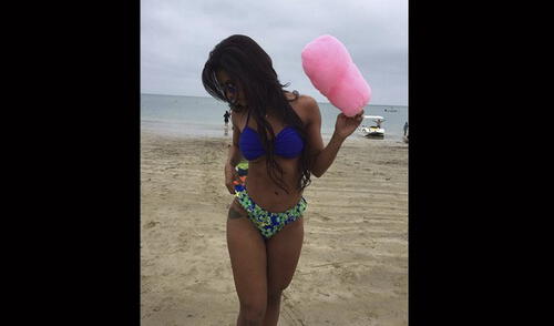 Las candentes imágenes de Ambar Montenegro, la tentación del novio de Angie Jibaja  | FOTOS