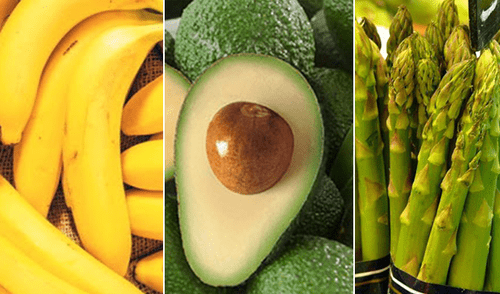 Palta espárrago banano