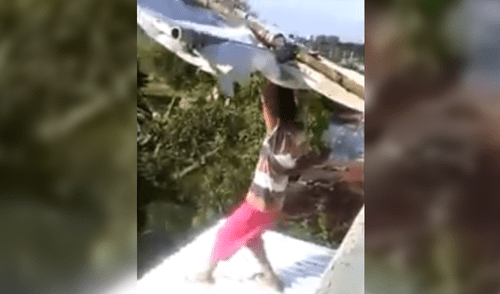 Facebook: Niño intenta volar, utiliza su cometa y casi ocurre una tragedia [VIDEO]