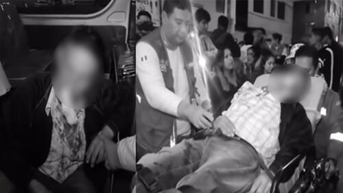 El hombre fue auxiliado por una ambulancia debido a su delicado estado de salud. (Foto: Captura de video / El Dominical de Panamericana) El hombre fue auxiliado por una ambulancia debido a su delicado estado de salud. (Foto: Captura de video / El Dominical de Panamericana)