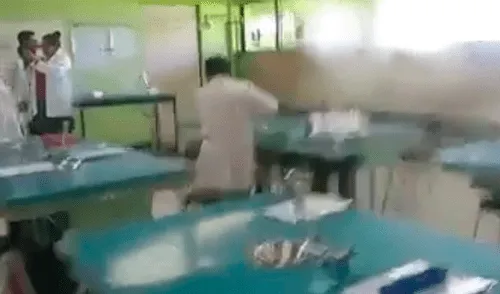 Facebook viral: alumnos de secundaria incendian laboratorio tras realizar un experimento [VIDEO]